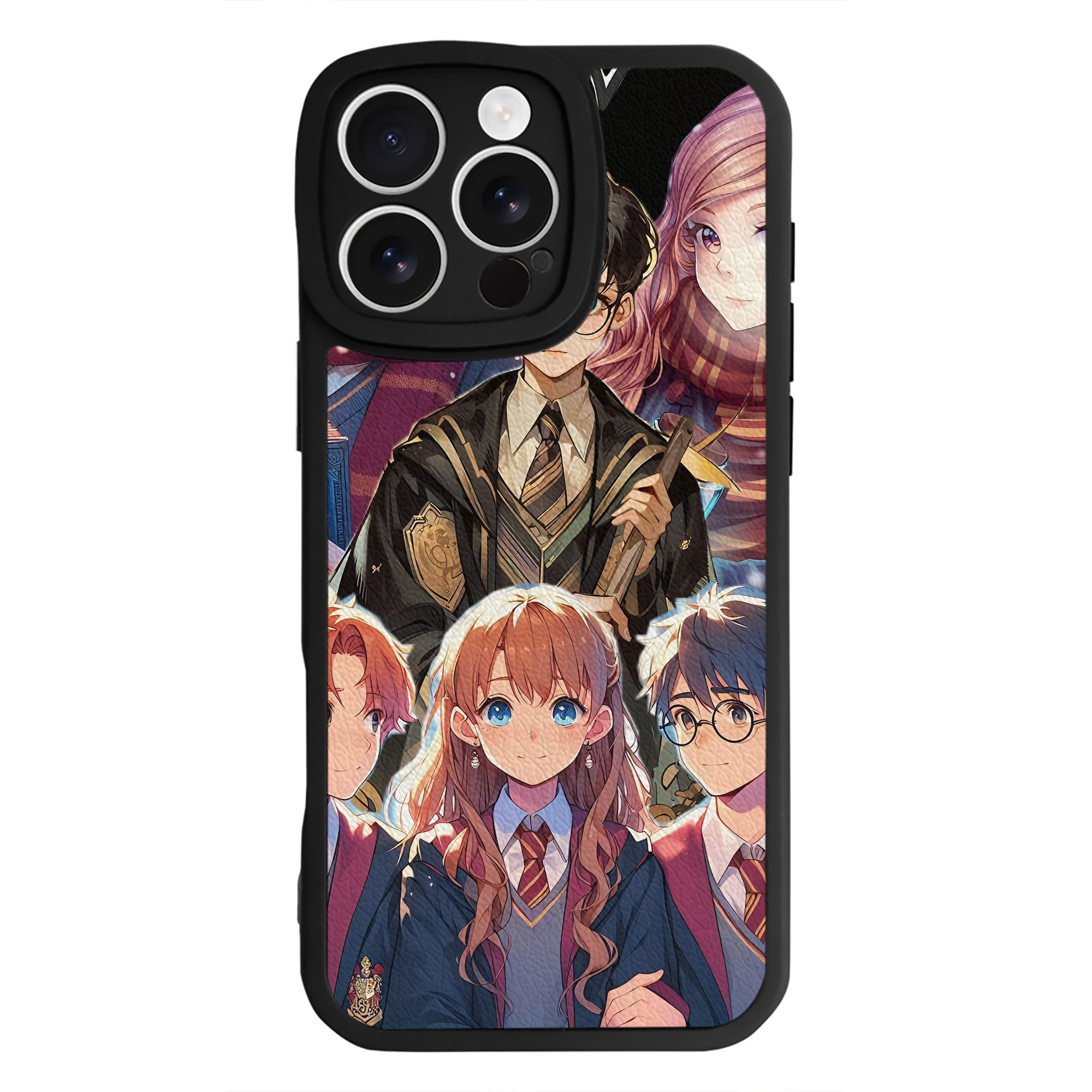（画像用） Harry Potter ハリー・ポッターシリーズ 【iPhone 16シリーズ対応】シリコンスマホケース（レザー調） 材質：シリコン